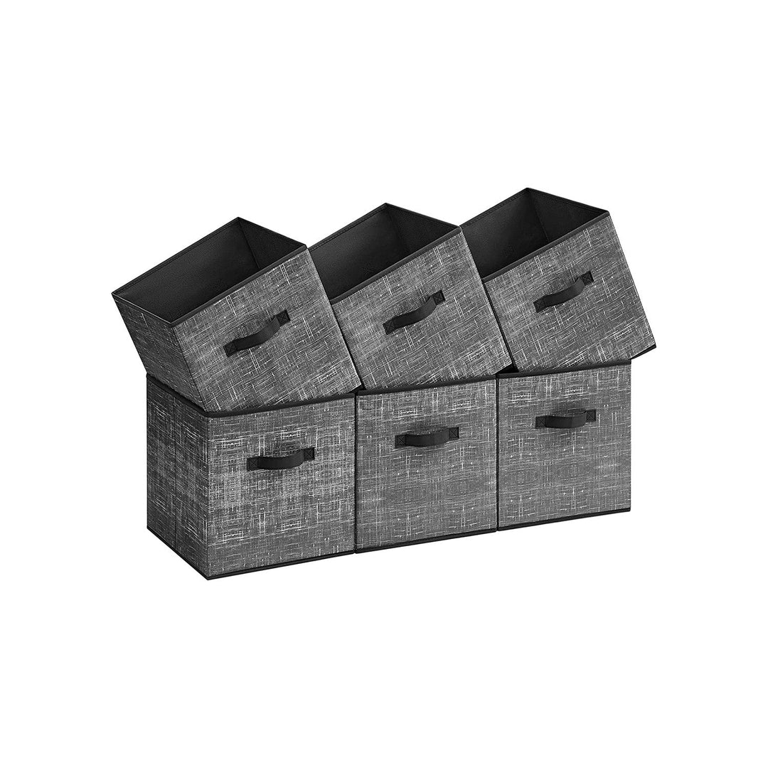 Fabric Storage Cubes | Set of 6 Foldable Storage Bins
