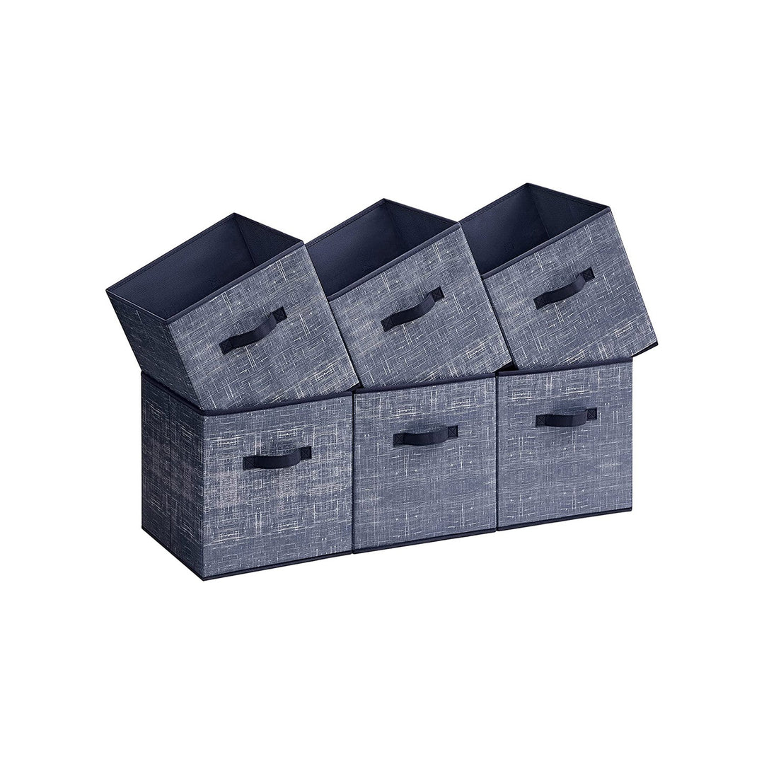 Fabric Storage Cubes | Set of 6 Foldable Storage Bins
