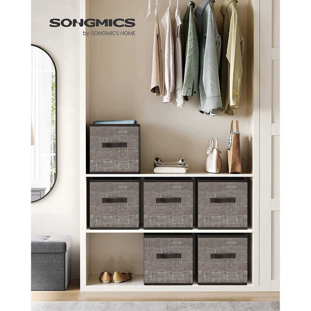 Fabric Storage Cubes | Set of 6 Foldable Storage Bins
