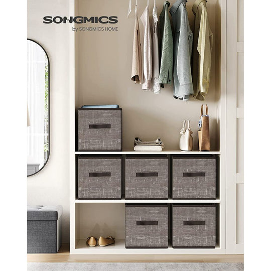 Fabric Storage Cubes | Set of 6 Foldable Storage Bins