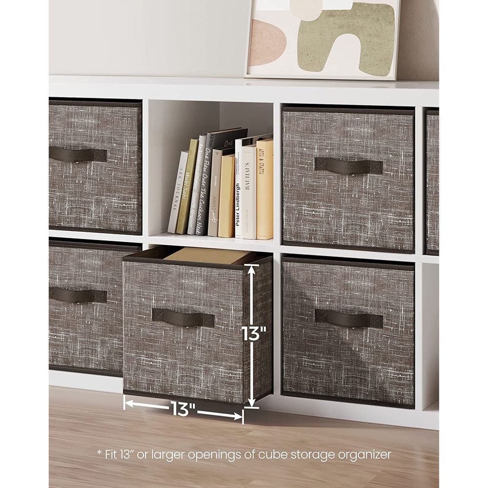 Fabric Storage Cubes | Set of 6 Foldable Storage Bins
