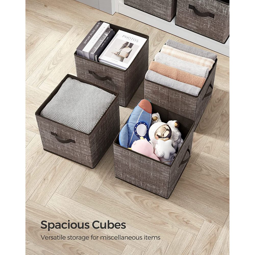 Fabric Storage Cubes | Set of 6 Foldable Storage Bins