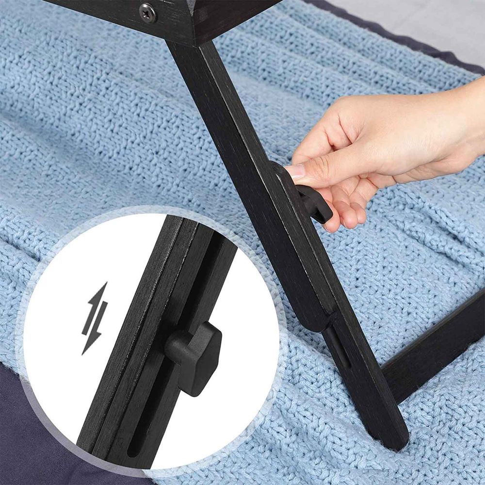Adjustable Laptop Desk | Tilting Bed Tray With Storage Drawer