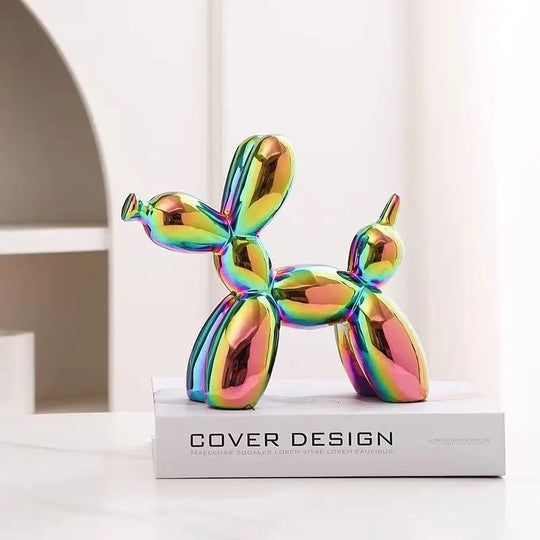 Balloon Dog Sculpture | Modern Ceramic Tabletop Figurine