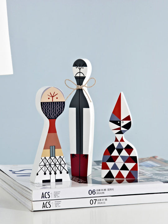 Wooden Character Figures | Decorative Tabletop Statuettes