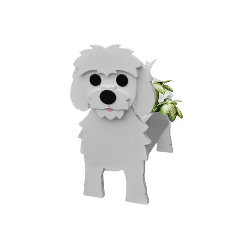 Dog-Shaped Planter | Novelty Indoor Outdoor Plant Pot