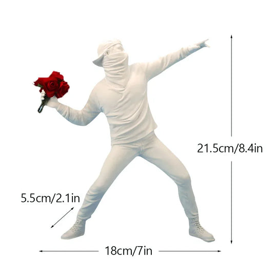 Flower Thrower Statue | Pop Art Figurine