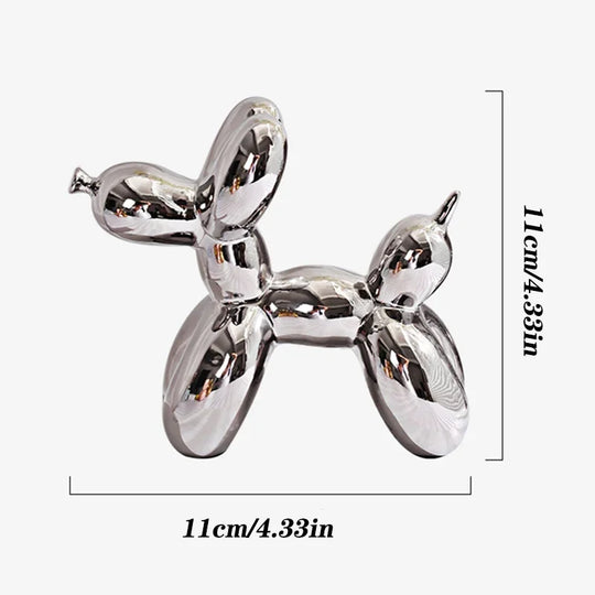 Balloon Dog Sculpture | Modern Ceramic Tabletop Figurine