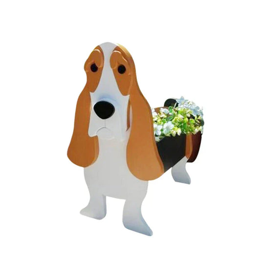 Dog-Shaped Planter | Novelty Indoor Outdoor Plant Pot