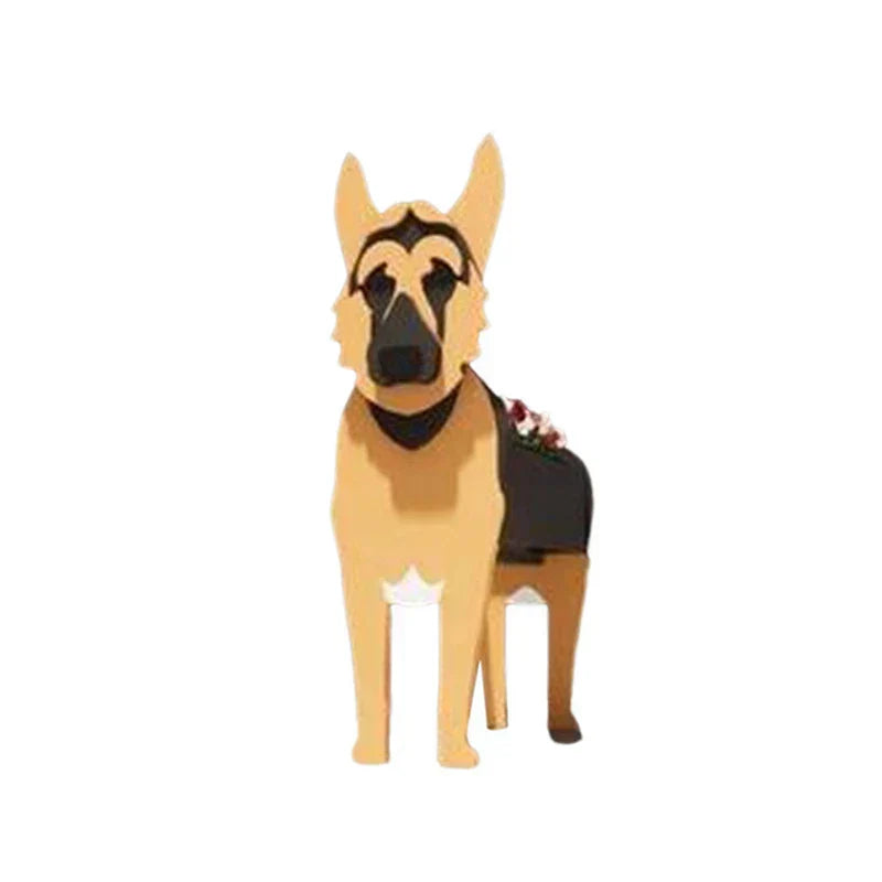Dog-Shaped Planter | Novelty Indoor Outdoor Plant Pot