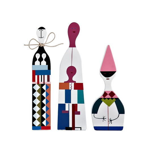 Wooden Character Figures | Decorative Tabletop Statuettes
