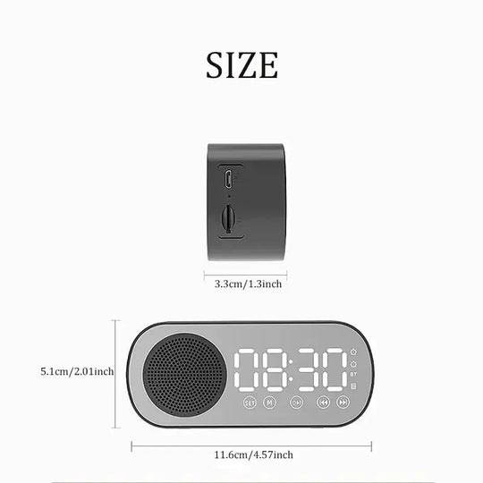 Digital Alarm Clock | Bluetooth Speaker with FM Radio
