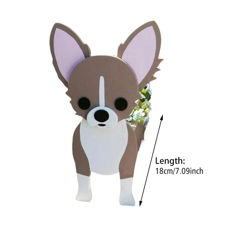 Dog-Shaped Planter | Novelty Indoor Outdoor Plant Pot