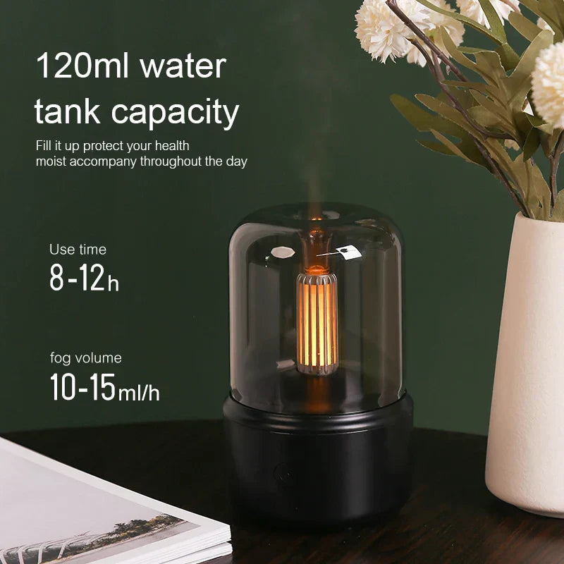Retro Flame Diffuser | USB Aroma Mist Humidifier
