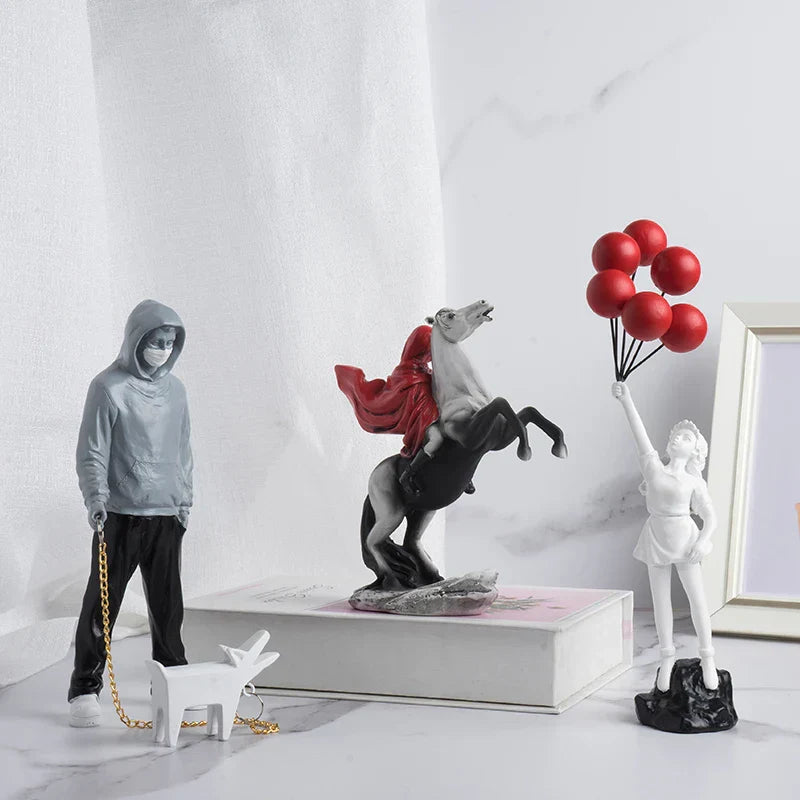 Flower Thrower Statue | Pop Art Figurine
