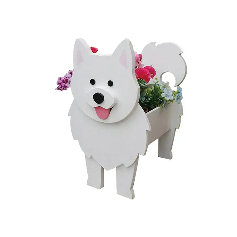 Dog-Shaped Planter | Novelty Indoor Outdoor Plant Pot