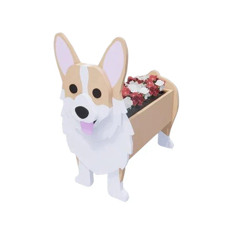 Dog-Shaped Planter | Novelty Indoor Outdoor Plant Pot