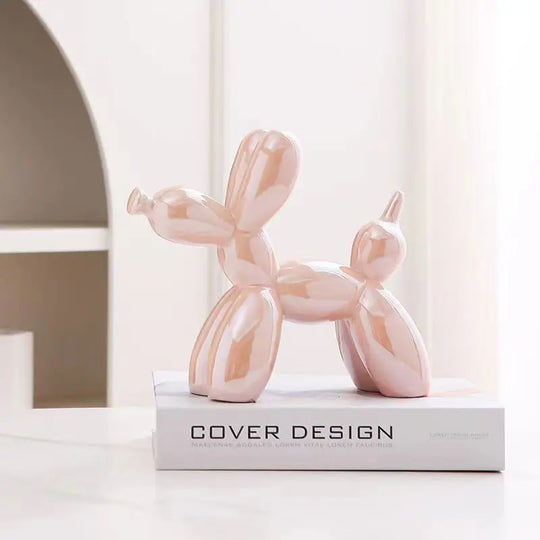 Balloon Dog Sculpture | Modern Ceramic Tabletop Figurine