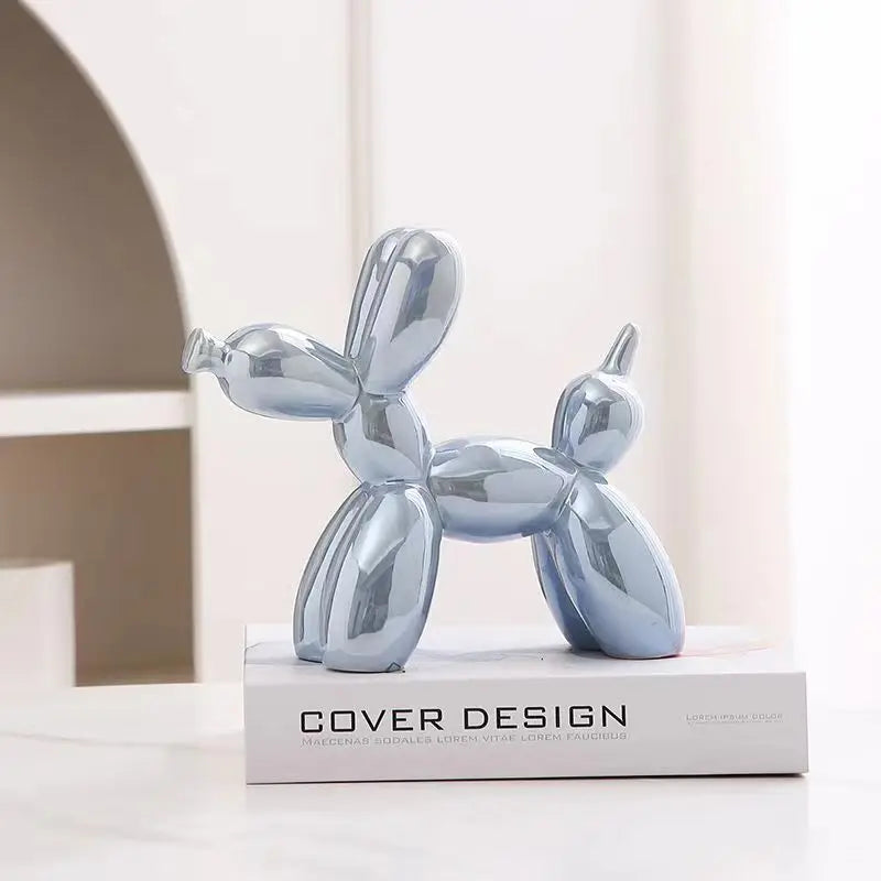 Balloon Dog Sculpture | Modern Ceramic Tabletop Figurine
