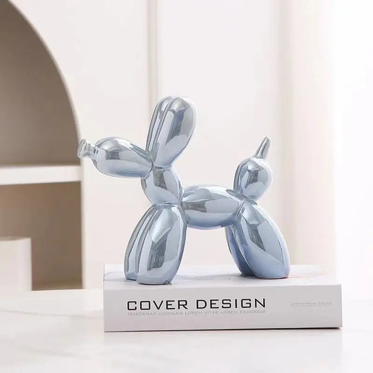 Balloon Dog Sculpture | Modern Ceramic Tabletop Figurine