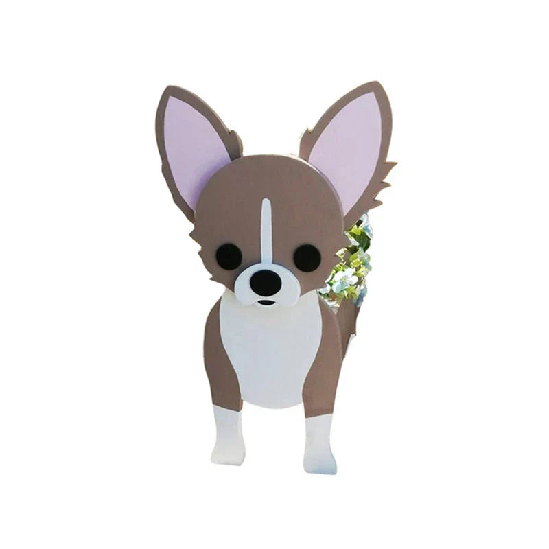 Dog-Shaped Planter | Novelty Indoor Outdoor Plant Pot
