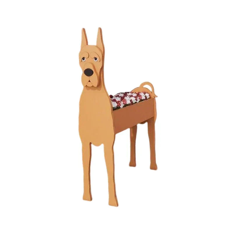 Dog-Shaped Planter | Novelty Indoor Outdoor Plant Pot