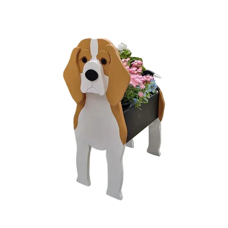 Dog-Shaped Planter | Novelty Indoor Outdoor Plant Pot