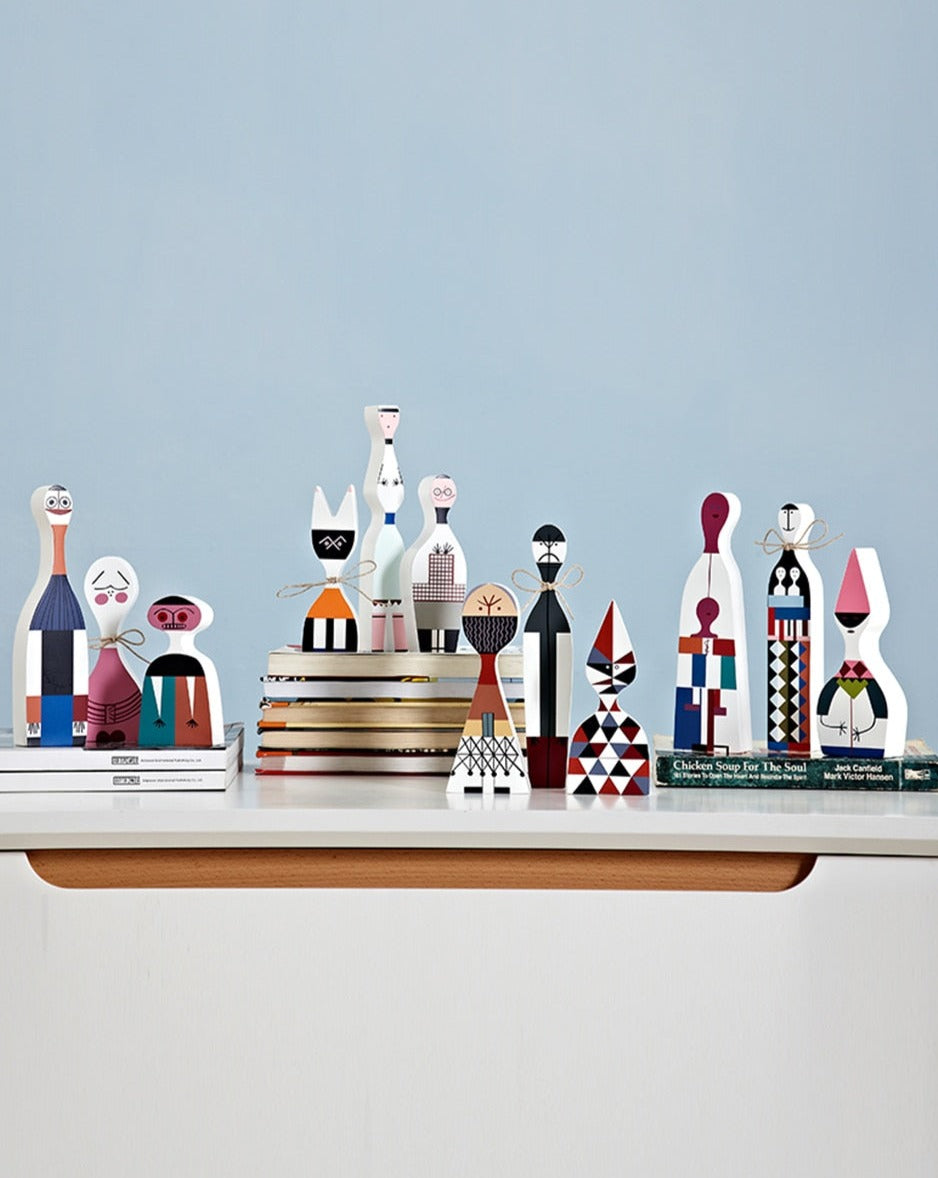 Wooden Character Figures | Decorative Tabletop Statuettes