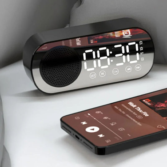 Digital Alarm Clock | Bluetooth Speaker with FM Radio