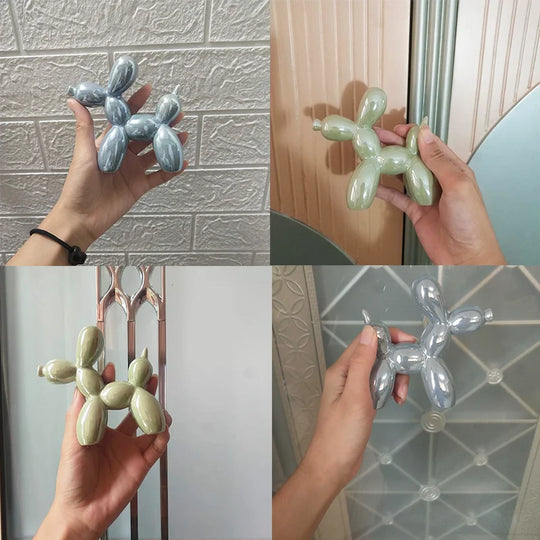 Balloon Dog Sculpture | Modern Ceramic Tabletop Figurine