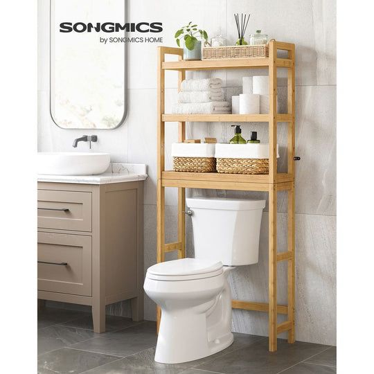 Over-the-Toilet Storage Rack | 3-Tier Bathroom Organizer