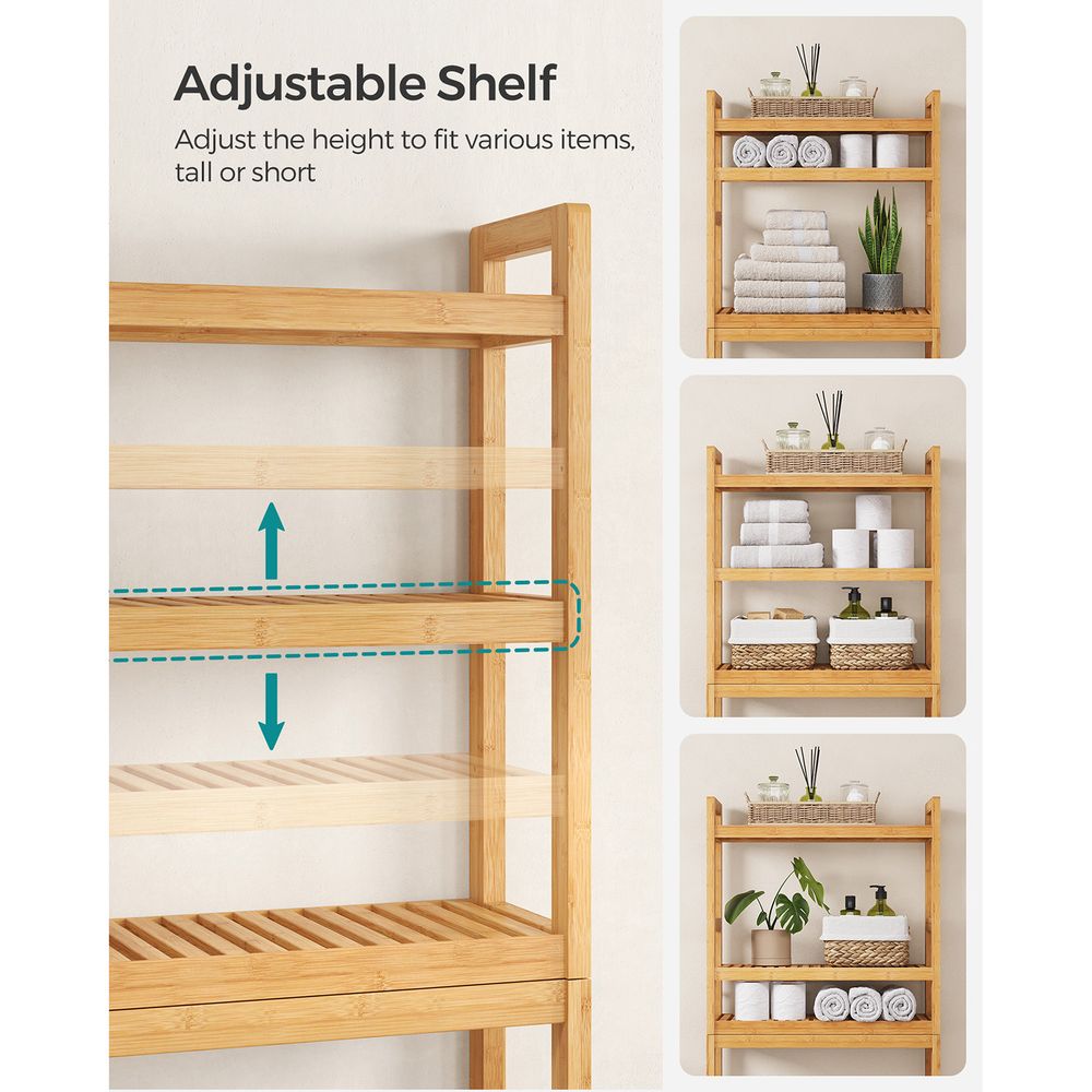 Over The Toilet Storage Shelf | Three Tier Bathroom Organizer