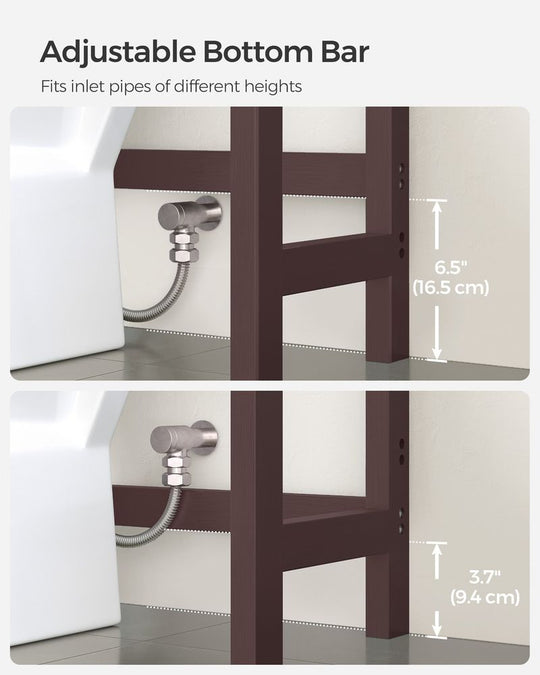 Over-the-Toilet Storage Rack | 3-Tier Bathroom Organizer