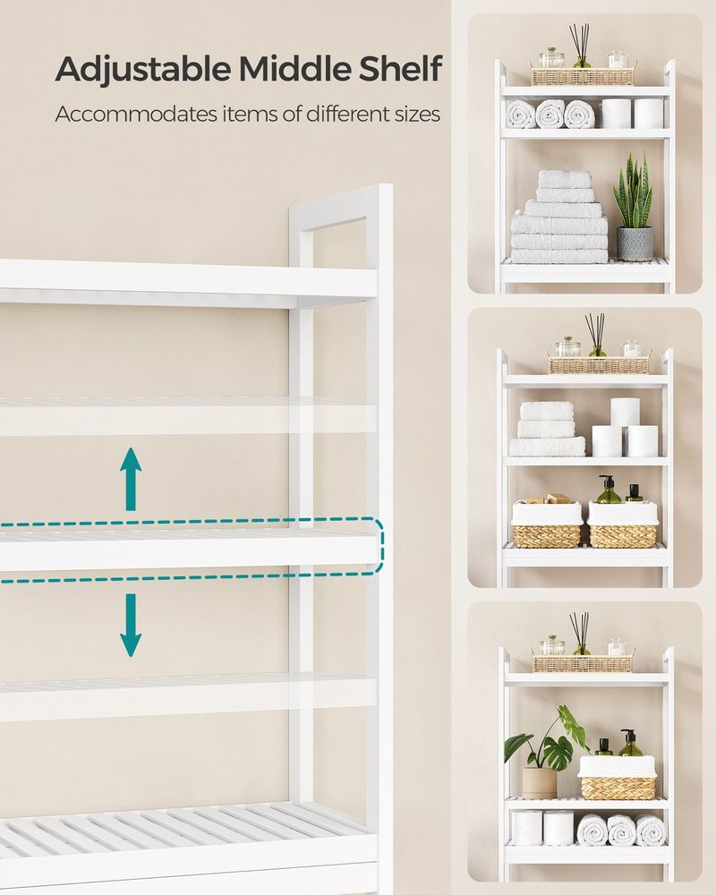 Over-the-Toilet Storage Rack | 3-Tier Bathroom Organizer