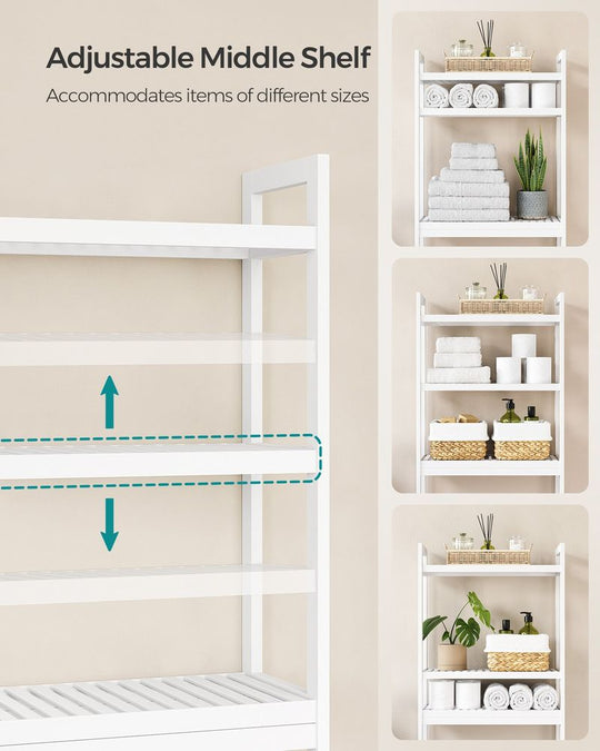 Over-the-Toilet Storage Rack | 3-Tier Bathroom Organizer