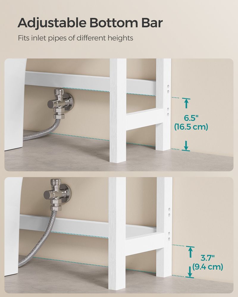Over The Toilet Storage Shelf | Three Tier Bathroom Organizer