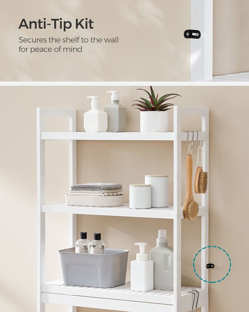 Over-the-Toilet Storage Rack | 3-Tier Bathroom Organizer