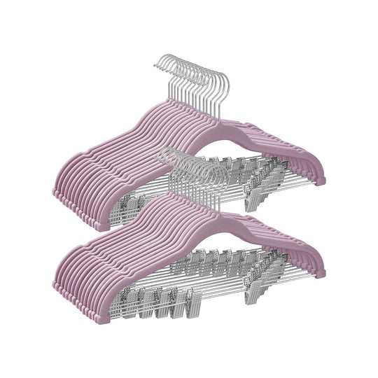 Velvet Pants Hangers | Adjustable Clips For Skirts And Trousers
