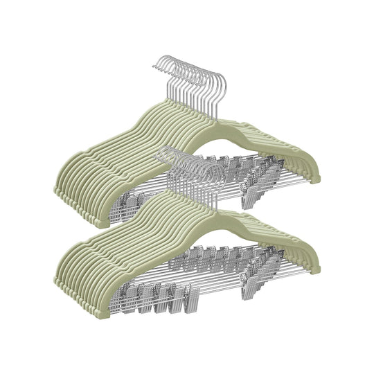 Velvet Pants Hangers | Adjustable Clips For Skirts And Trousers