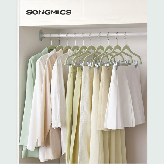 Velvet Pants Hangers | Adjustable Clips For Skirts And Trousers