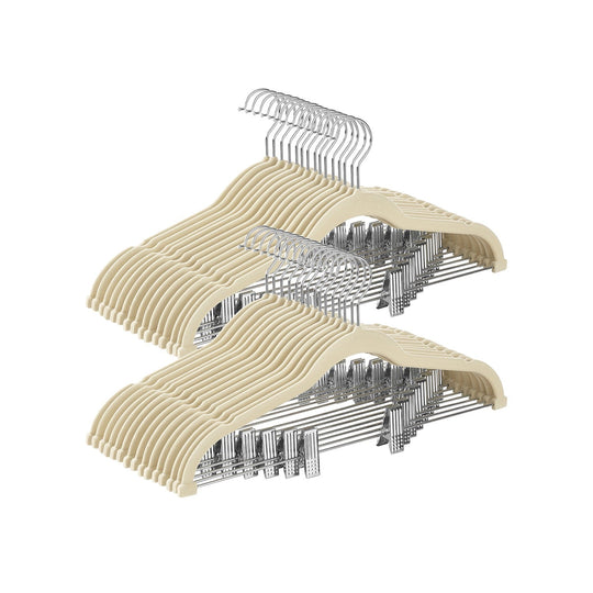 Velvet Pants Hangers | Adjustable Clips For Skirts And Trousers