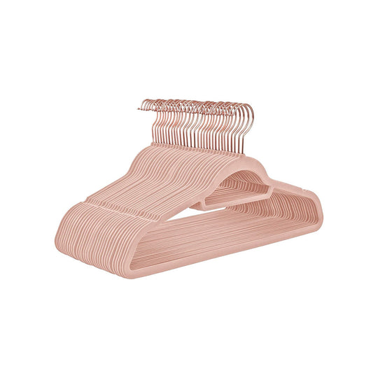 Velvet Clothes Hangers | Non Slip Space Saving Wardrobe Set