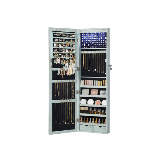 Jewelry Armoire Organizer | Full-Length Mirror Storage