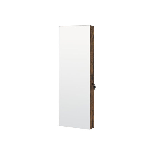 Jewelry Armoire Mirror | LED-Lit Wall or Door-Mounted Organizer