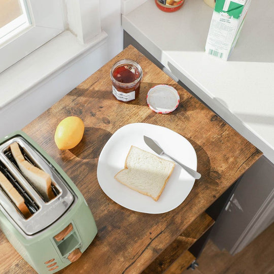 Rolling Kitchen Utility Cart | 3-Tier Storage on Wheels