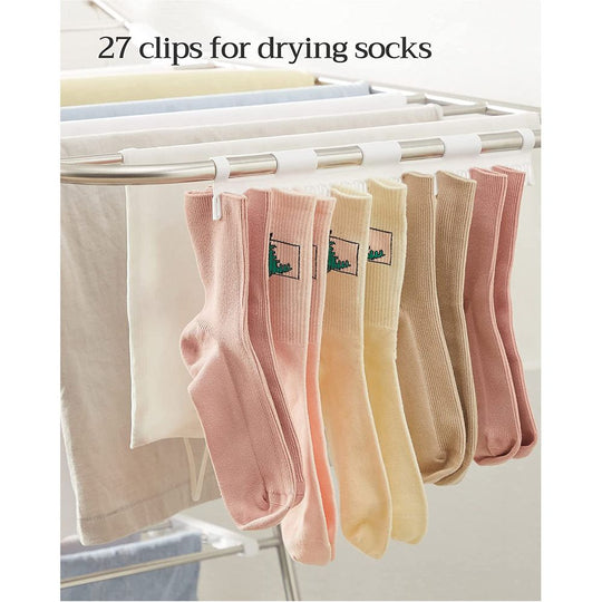 Foldable Clothes Drying Rack | 2-Level Rack With Adjustable Wings