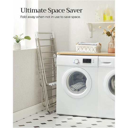 Foldable Clothes Drying Rack | 2-Level Rack With Adjustable Wings