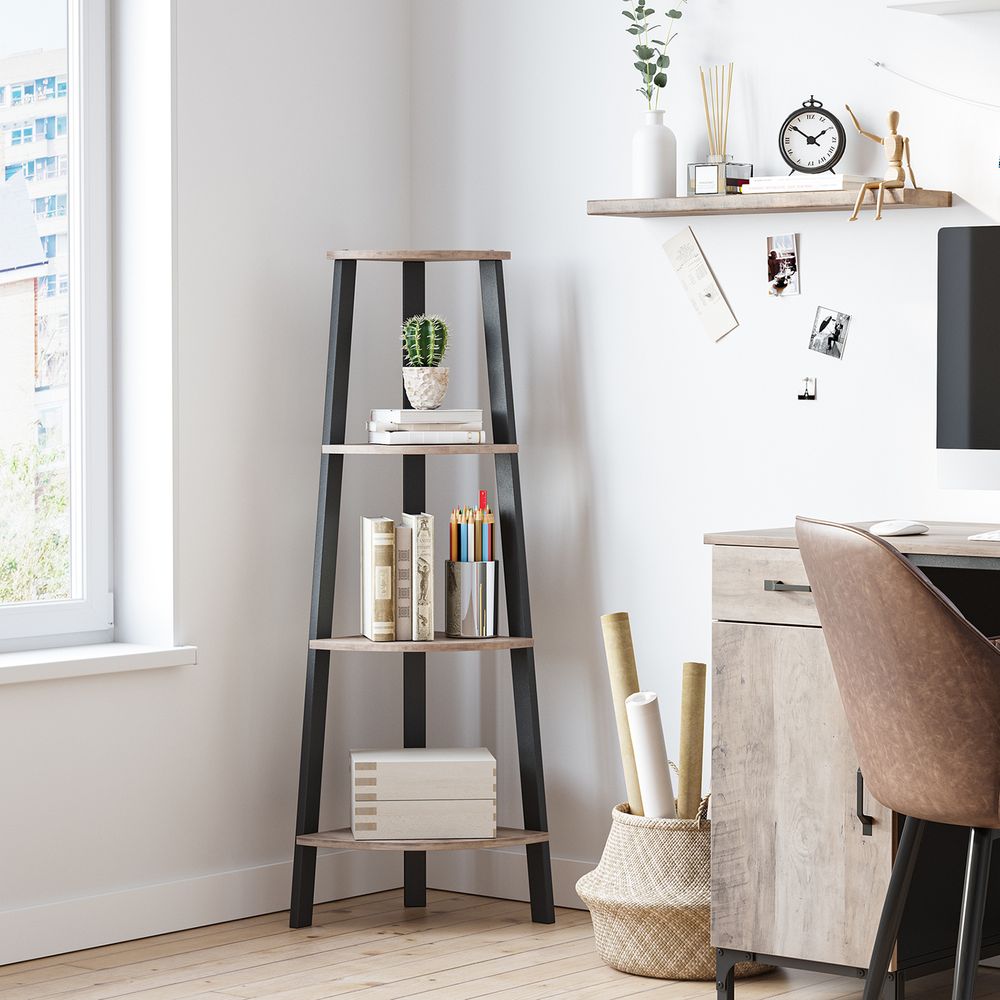 Corner Shelf Stand | 4-Tier Floor Storage Shelving