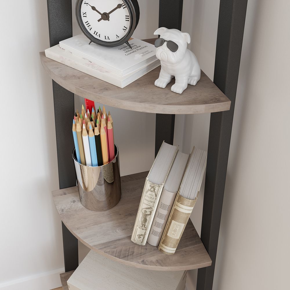 Corner Shelf Stand | 4-Tier Floor Storage Shelving