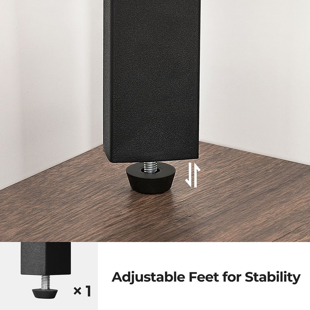 Corner Shelf Stand | 4-Tier Floor Storage Shelving